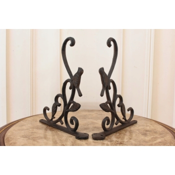 Żeliwny Wieszak - Wspornik pod Półkę - Ptak Ptaki - Dekoracja Uchwyt