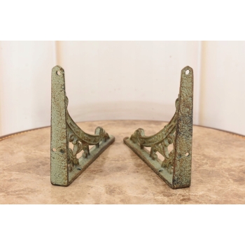 Żeliwny Wieszak - Wspornik pod Półkę - Kątownik Patyna - Dekoracja Uchwyt