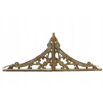 Żeliwny Wieszak - Wspornik pod Półkę - Kątownik Patyna - Dekoracja Uchwyt