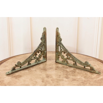 Żeliwny Wieszak - Wspornik pod Półkę - Kątownik Patyna - Dekoracja Uchwyt