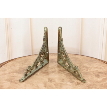 Żeliwny Wieszak - Wspornik pod Półkę - Kątownik Patyna - Dekoracja Uchwyt