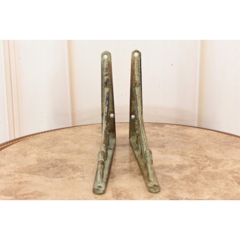 Żeliwny Wieszak - Wspornik pod Półkę - Kątownik Patyna - Dekoracja Uchwyt