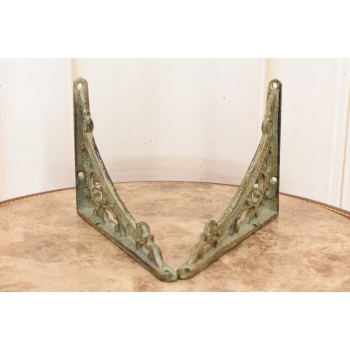 Żeliwny Wieszak - Wspornik pod Półkę - Kątownik Patyna - Dekoracja Uchwyt