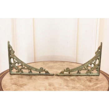 Żeliwny Wieszak - Wspornik pod Półkę - Kątownik Patyna - Dekoracja Uchwyt