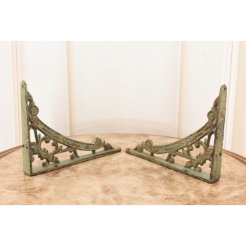 Żeliwny Wieszak - Wspornik pod Półkę - Kątownik Patyna - Dekoracja Uchwyt