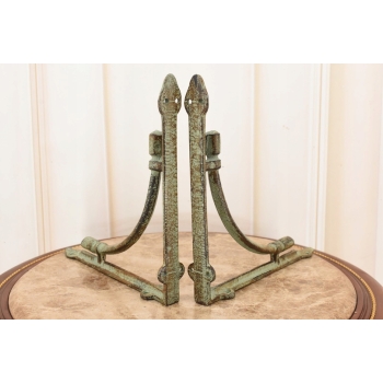 Żeliwny Wieszak - Wspornik pod Półkę - Kątownik Patyna - Dekoracja Uchwyt