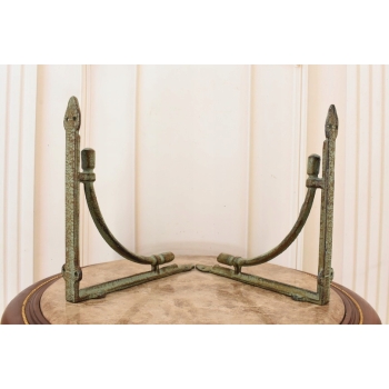 Żeliwny Wieszak - Wspornik pod Półkę - Kątownik Patyna - Dekoracja Uchwyt