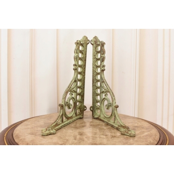 Żeliwny Wieszak - Wspornik pod Półkę - Kątownik Patyna - Dekoracja Uchwyt