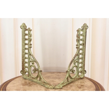 Żeliwny Wieszak - Wspornik pod Półkę - Kątownik Patyna - Dekoracja Uchwyt