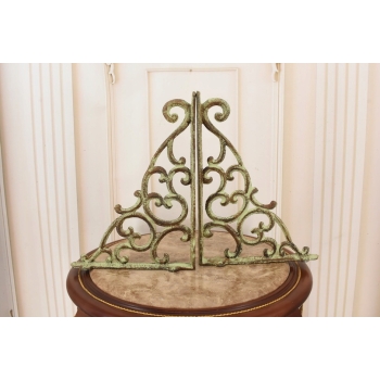 Żeliwny Wieszak - Wspornik pod Półkę - Kątownik Patyna - Dekoracja Uchwyt