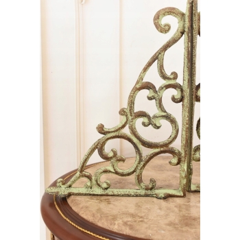 Żeliwny Wieszak - Wspornik pod Półkę - Kątownik Patyna - Dekoracja Uchwyt