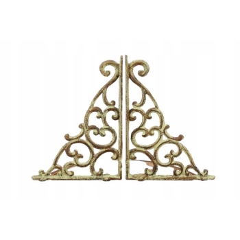 Żeliwny Wieszak - Wspornik pod Półkę - Kątownik Patyna - Dekoracja Uchwyt