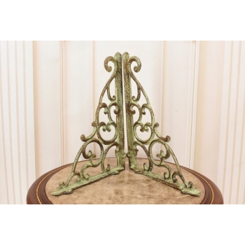 Żeliwny Wieszak - Wspornik pod Półkę - Kątownik Patyna - Dekoracja Uchwyt