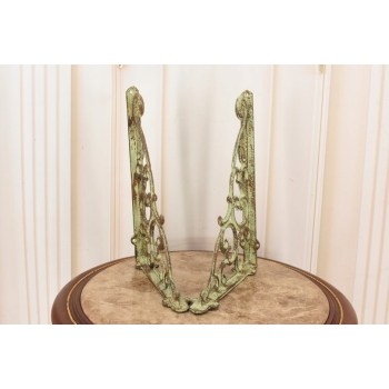 Żeliwny Wieszak - Wspornik pod Półkę - Kątownik Patyna - Dekoracja Uchwyt