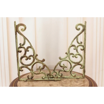 Żeliwny Wieszak - Wspornik pod Półkę - Kątownik Patyna - Dekoracja Uchwyt