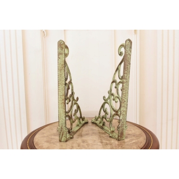 Żeliwny Wieszak - Wspornik pod Półkę - Kątownik Patyna - Dekoracja Uchwyt