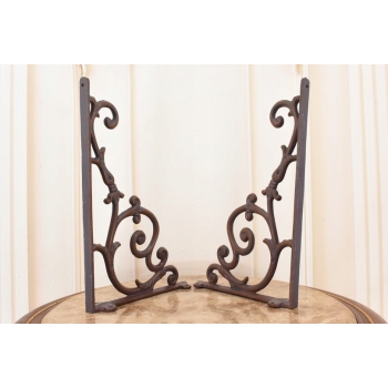 Żeliwny Wieszak - Wspornik pod Półkę - Kątownik - Dekoracja Uchwyt