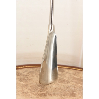 Stylowa Łyżka do Butów - Mosiądz + Drewno - Srebrna 62 cm