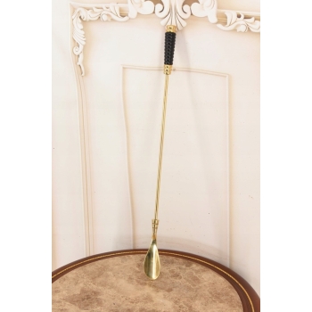 Stylowa Mosiężna Łyżka do Butów - Mosiądz - Złota 52 cm