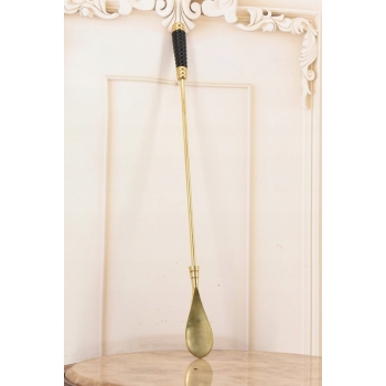 Stylowa Mosiężna Łyżka do Butów - Mosiądz - Złota 52 cm