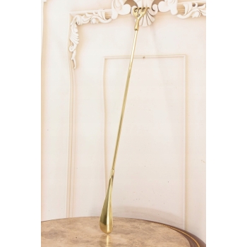 Stylowa Łyżka do Butów - Mosiądz + Drapaczka do Pleców - Złota 57 cm
