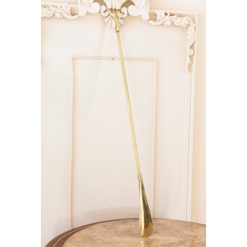 Stylowa Łyżka do Butów - Mosiądz + Drapaczka do Pleców - Złota 57 cm