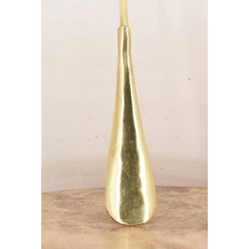 Stylowa Łyżka do Butów - Mosiądz + Drapaczka do Pleców - Złota 57 cm