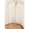 Stylowa Łyżka do Butów - Mosiądz - Dekor Zdobienia - Srebrna 56 cm