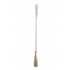 Stylowa Łyżka do Butów - Mosiądz - Dekor Zdobienia - Srebrna 56 cm