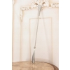 Stylowa Łyżka do Butów - Mosiądz - Dekor Zdobienia - Srebrna 56 cm