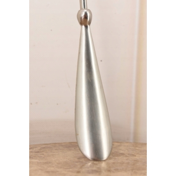 Stylowa Łyżka do Butów - Mosiądz - Dekor Zdobienia - Srebrna 56 cm