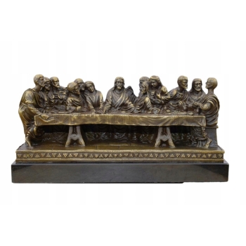 OSTATNIA WIECZERZA - Scena z Biblii - Figura z Brazu - Religijna Rzeźba