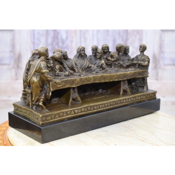 OSTATNIA WIECZERZA - Scena z Biblii - Figura z Brazu - Religijna Rzeźba