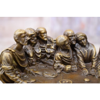 OSTATNIA WIECZERZA - Scena z Biblii - Figura z Brazu - Religijna Rzeźba