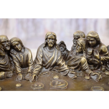OSTATNIA WIECZERZA - Scena z Biblii - Figura z Brazu - Religijna Rzeźba