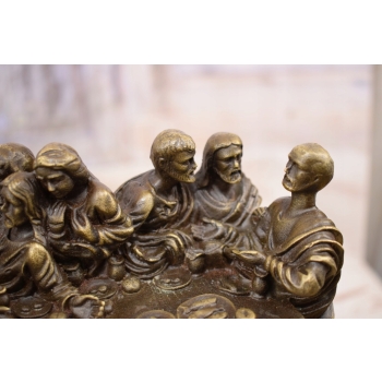 OSTATNIA WIECZERZA - Scena z Biblii - Figura z Brazu - Religijna Rzeźba