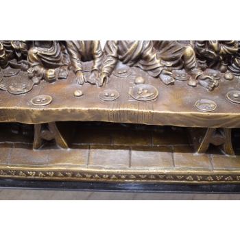 OSTATNIA WIECZERZA - Scena z Biblii - Figura z Brazu - Religijna Rzeźba