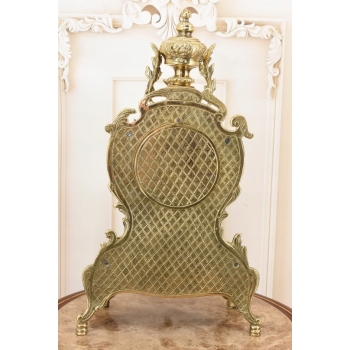 Zegar Kominkowy Stojący Mosiężny - Mosiądz - Dekoracja Prezent