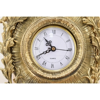 Zegar Kominkowy Stojący Mosiężny - Mosiądz - Dekoracja Prezent