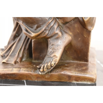 Mojżesz z Tablica - Dziesięć Przykazań - Biblia - Figura Rzeźba z Brązu