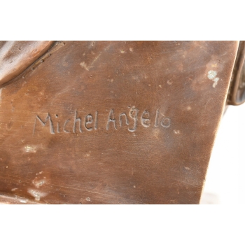 Mojżesz z Tablica - Dziesięć Przykazań - Biblia - Figura Rzeźba z Brązu