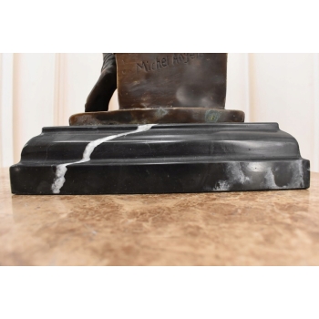 Mojżesz z Tablica - Dziesięć Przykazań - Biblia - Figura Rzeźba z Brązu