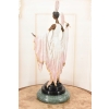 Zmysłowa Kobieta z Wachlarzem - Dama w Różowej Sukni Figura Rzeźba z Brązu