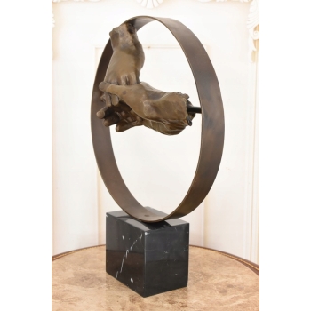 Splecione Dłonie - Uścisk Zakochanych - Styl Salvador Dali - Figura z Brązu