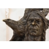 Popiersie Indianina z Orłem - Indian Apacz Orzeł - Figura Rzeźba z Brązu