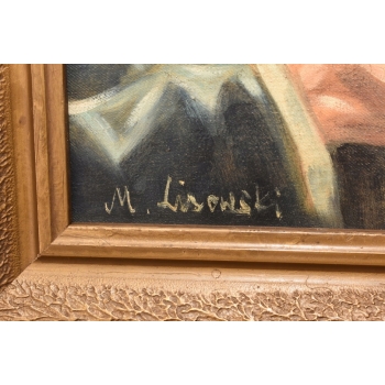 M. Lisowski - Żyd Liczący Pieniądze - Obraz Symbolizujący Szczęście