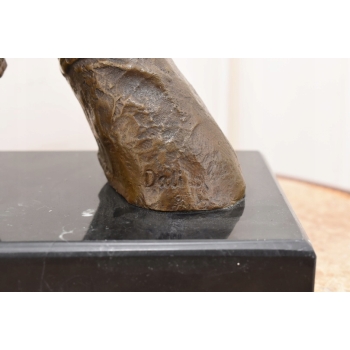 Styl Salvador Dali - Modląca Się Twarz - Modlitwa - Figura z Brązu - Ozdoba