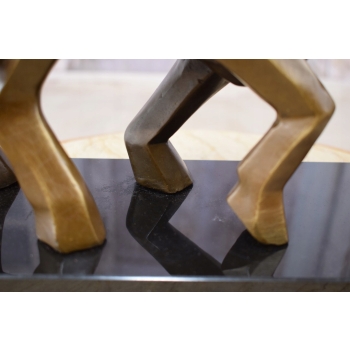 Byk Geometryczny - Byk z Wall Street - Nowoczesny- Figura z Brązu - Kubizm