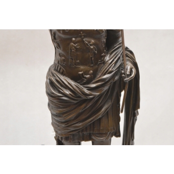 August z Prima Porta - Cesarz - Figura Rzeźba z Brązu - Dekoracja