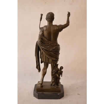 August z Prima Porta - Cesarz - Figura Rzeźba z Brązu - Dekoracja